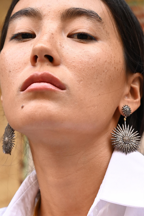 STARBURST CHANDELIER EARRINGS