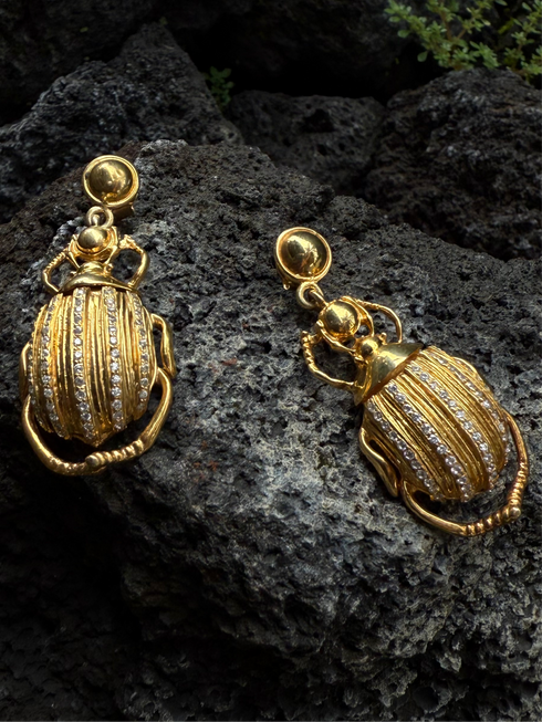 CELESTIAL SCARAB DANGLERS