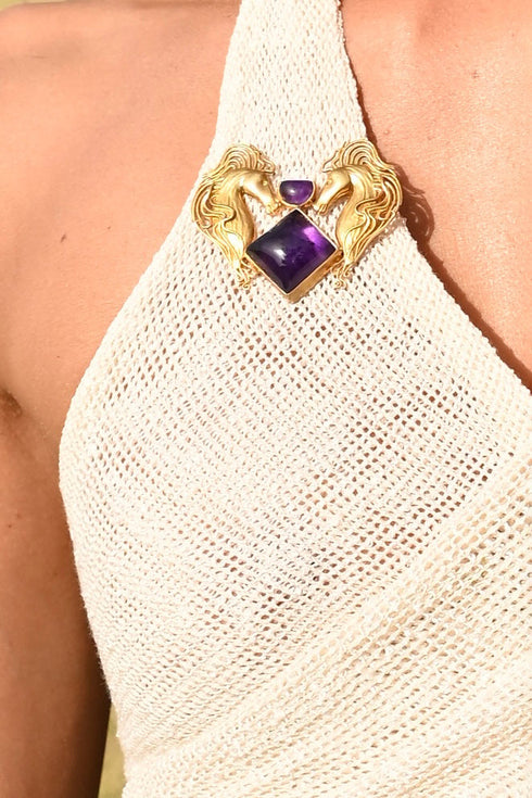 HORSE BROOCH