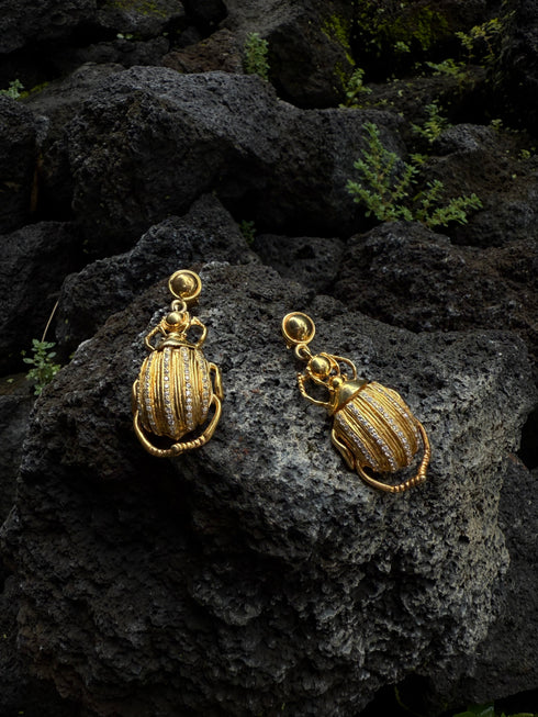 CELESTIAL SCARAB DANGLERS