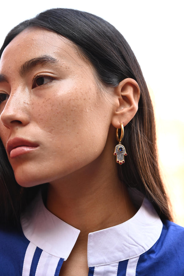 HAMSA HOOPS MEDIUM