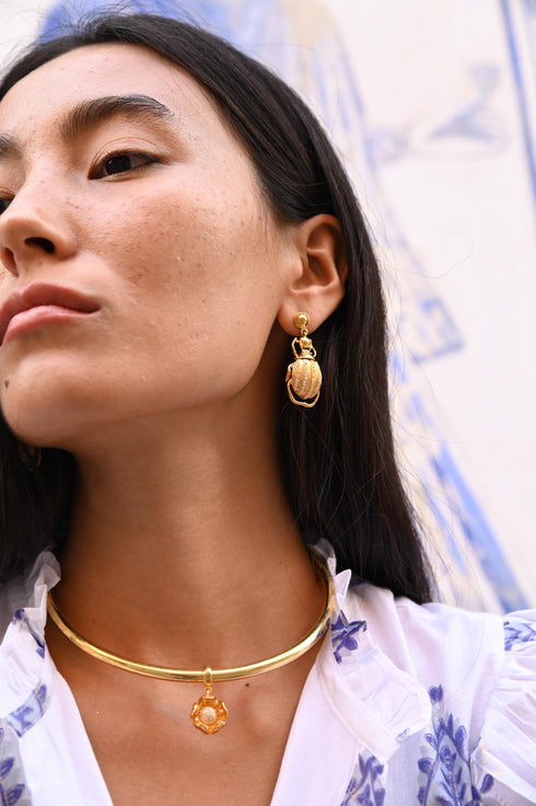 CELESTIAL SCARAB DANGLERS