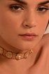 SPARKLING GOLD LION CHOKER