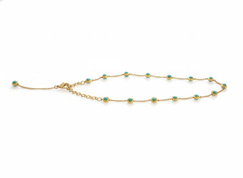 ENAMEL TURQUOISE CHOKER