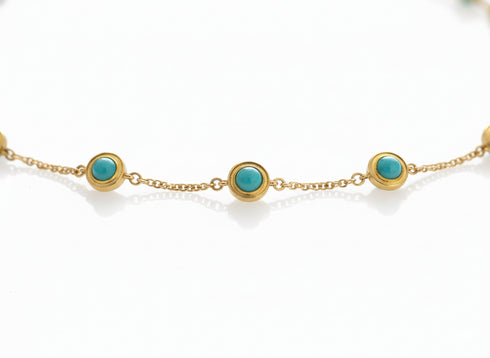 ENAMEL TURQUOISE CHOKER
