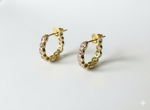 DOUBLE SIDED HOOPS