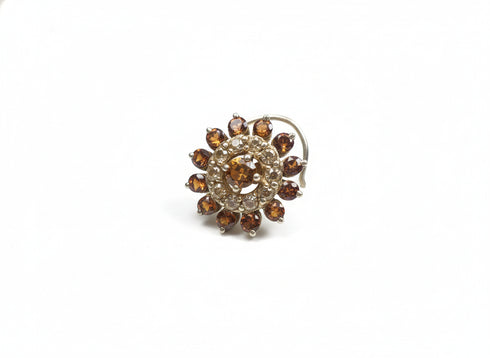 CITRINE NOSE PIN