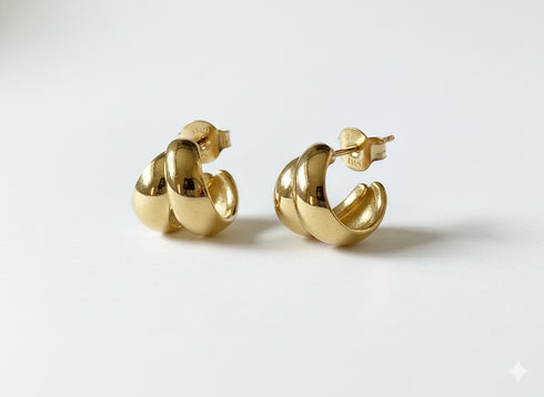 DOUBLE LOOP EARRINGS