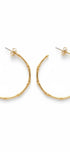 THIN BAMBOO HOOP EARRINGS