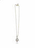 SILVER EVIL EYE PENDANT ON CHAIN