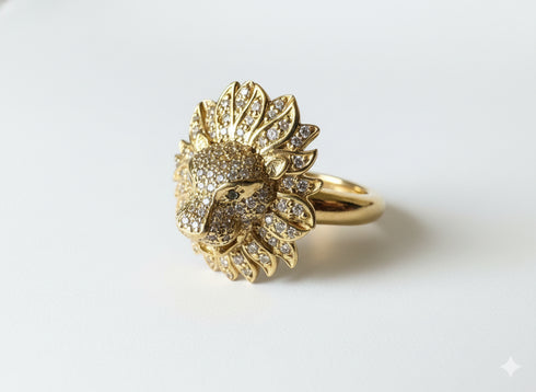 SPARKLING LION RING