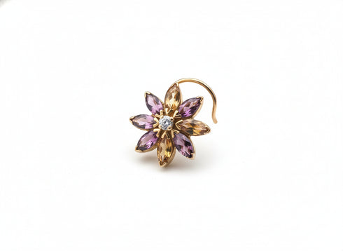 HIGH SHINE FLOWER NOSE PIN