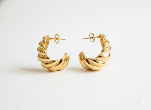 VINTAGE CROISSANT EARRINGS