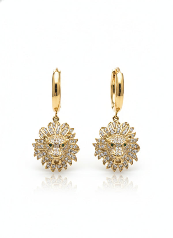 LION GOLD HOOPS
