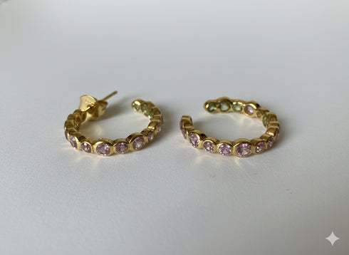 DOUBLE SIDED HOOPS
