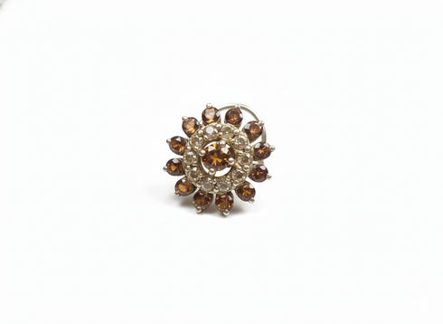 CITRINE NOSE PIN