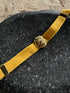MUSTARD LION VELVET CHOKER