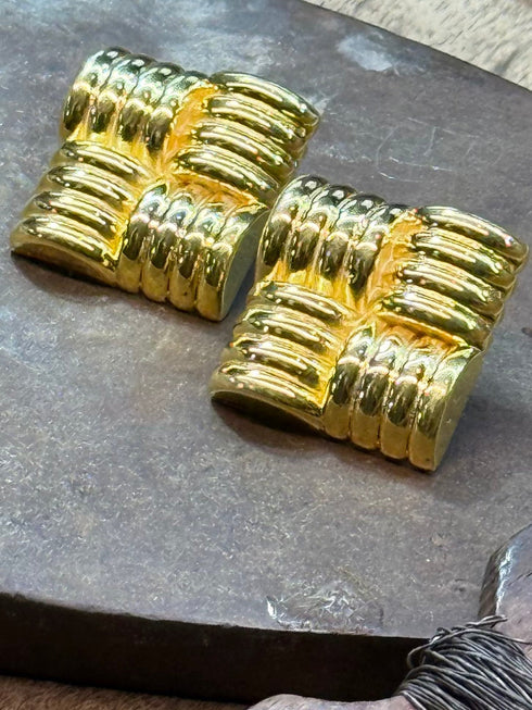 VINTAGE SQUARE EARRINGS