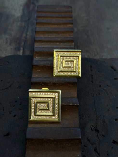 VINTAGE PAVE EARRINGS