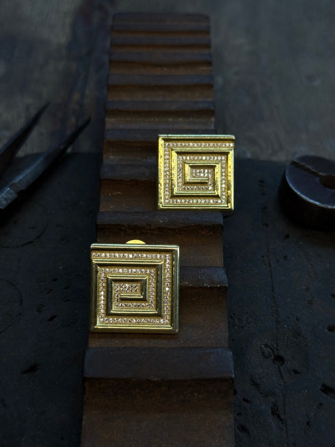 VINTAGE PAVE EARRINGS
