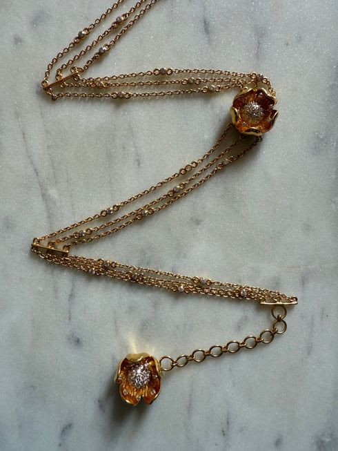 SCULPTURAL FLOWER CHOKER