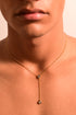 BLACK ENAMEL NECKLACE