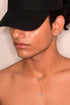 BLACK ENAMEL DIAMOND STUDS