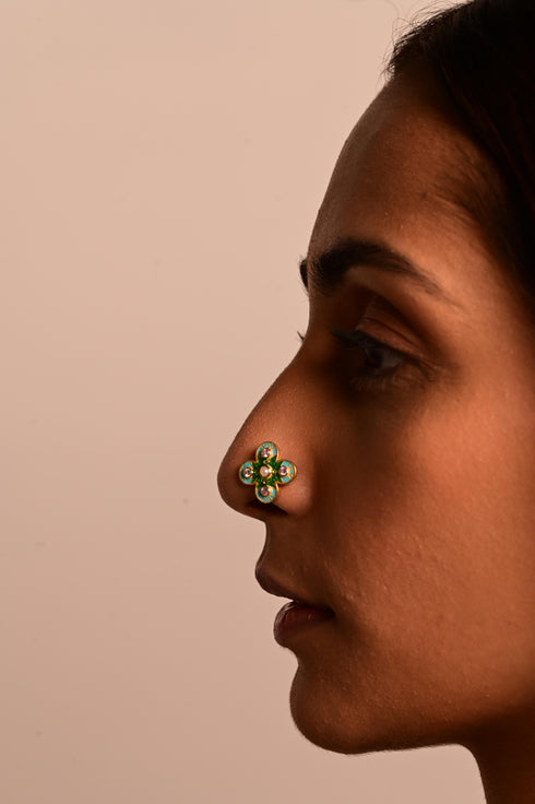 VICTORIAN ENAMEL NOSE PIN